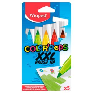 Plumón Maped Colorpeps Jumbo Xxl Brush X 5 Und