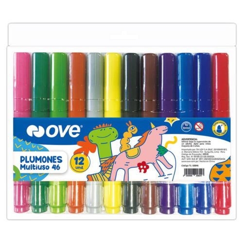 Plumón Jumbo Ove 46 Estuche X 12 Und