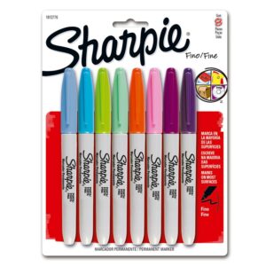 Plumón Indeleble Delgado Sharpie Punta Fina X 8 Und