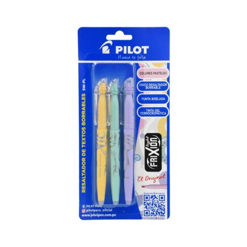 Resaltador Pilot Sw-Fl Colores Pastel X 3 Und