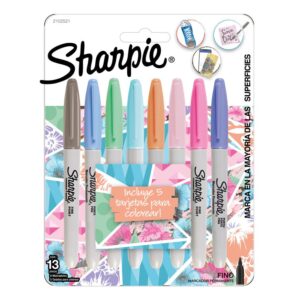 Plumón Indeleble Delgado Sharpie Pastel Punta Fina X 8 Und