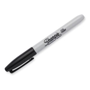 Plumón Indeleble Delgado Sharpie Punta Fina Negro