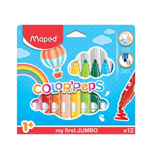 Plumón Grueso Maped Colorpeps X 12 Und