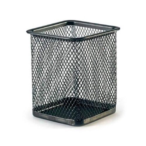 Porta Lápiz Ove Cuadrangular Tipo Rejilla Negro