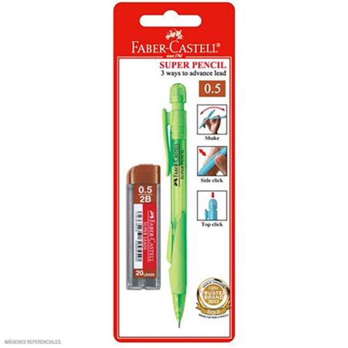 Portaminas Faber Castell Superpencil 0.5 Mm Surtido + Mina