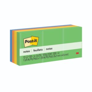 Notas Adhesivas 3M Post-It 34.9 X 47.6 Mm Multicolor 1200 Hojas