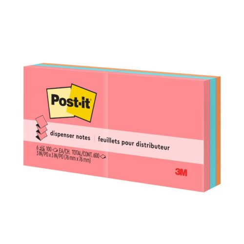 Notas Adhesivas 3M Post-It Pop Up 76 X 76 Mm Multicolor 600 Hojas
