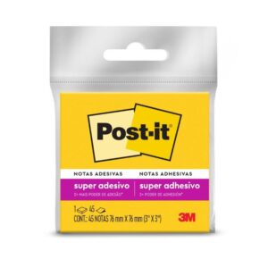 Notas Adhesivas 3M Post-It Super Sticky 76 X 76 Mm Amarillo 45 Hojas
