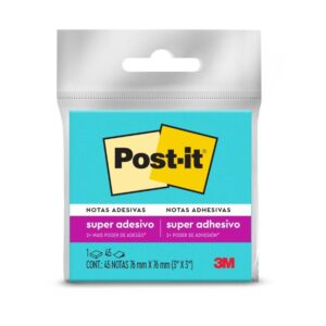 Notas Adhesivas 3M Post-It Super Sticky 76 X 76 Mm Azul 45 Hojas