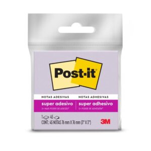 Notas Adhesivas 3M Post-It Super Sticky 76 X 76 Mm Morado 45 Hojas