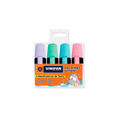 Resaltador Vinifan Easy Brilliant 46 Pastel X 4 Und
