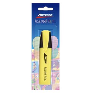 Resaltador Artesco Pastel Amarillo Blíster X 1 Und