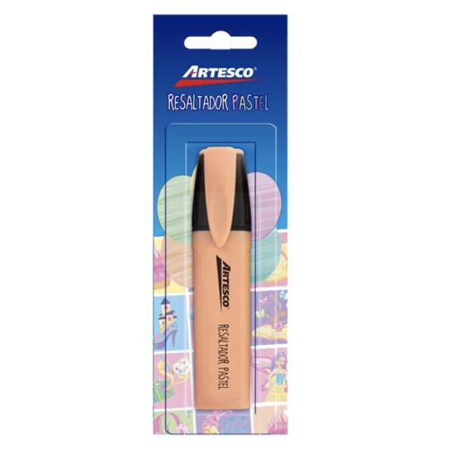 Resaltador Artesco Pastel Durazno Blíster X 1 Und