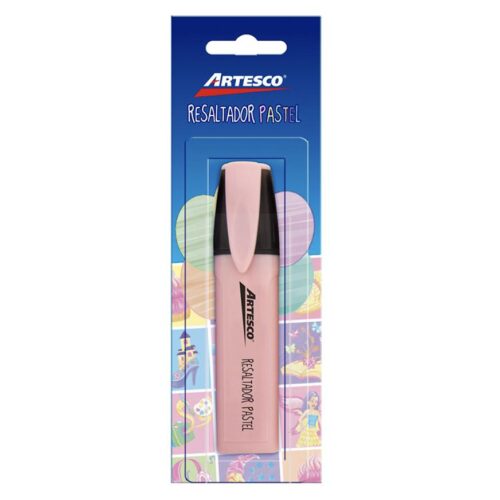 Resaltador Artesco Pastel Rosado Blíster X 1 Und