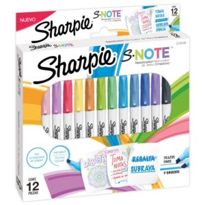 Plumón Resaltador Sharpie Note Pastel X 12 Und