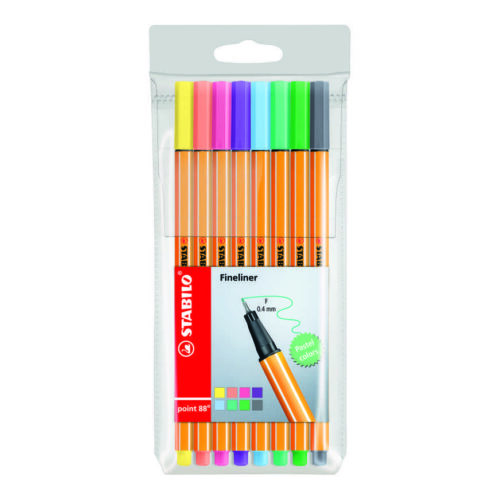 Rotulador Stabilo Extrafino 88 Estuche X 8 Und