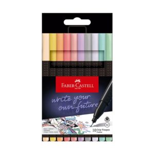 Rotulador Grip Finepen X10 Pastel Faber-Castell 451425