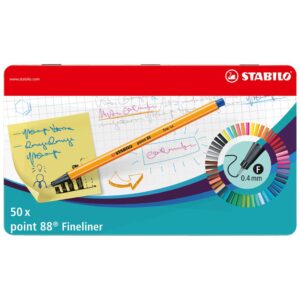 Rotulador Stabilo Extrafino 88 Estuche Metal X 50 Und
