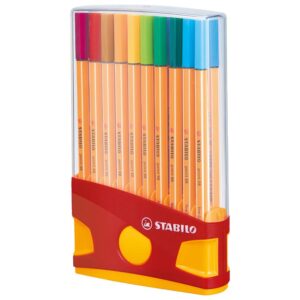 Rotulador Stabilo Extrafino 88 Estuche Rígido X 20 Und