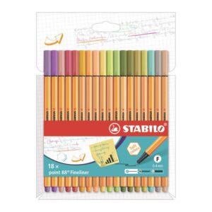 Rotulador Stabilo Extrafino 88 Soft X 18 Und