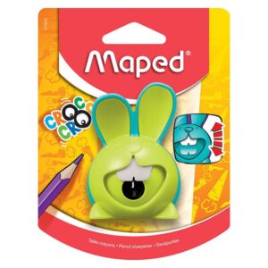 Tajador Simple De Plástico Maped Croc Croc Con Depósito