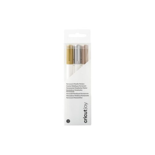 Plumón Cricut 1.0 Mm Metálicos Oro/Plata/Cobre X 3 Und