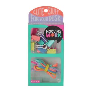 Set Papelería De Oficina Mooving 2 En 1 Verde