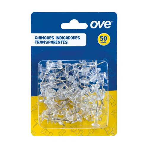 Chinches Indicadores Ove Transparentes X 50 Und
