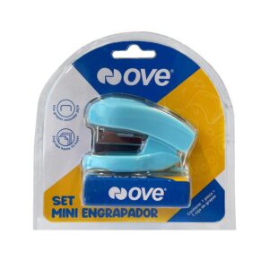 Set Mini Engrapador Ove 15 Hojas + Caja De Grapas