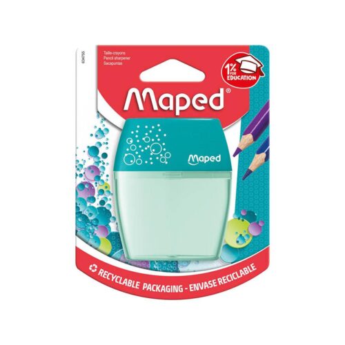 Tajador De Plástico Maped Shaker Con Depósito Doble Surtido