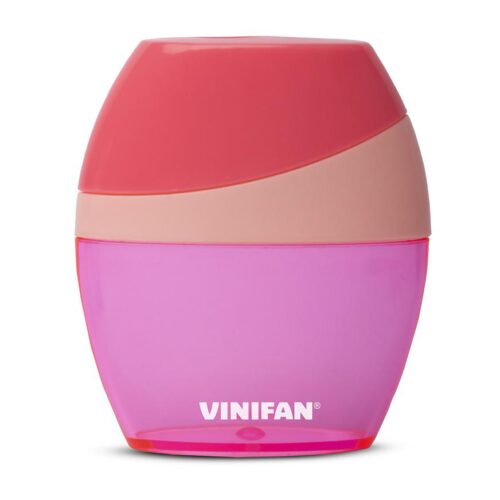 Tajador Doble De Plástico Vinifan Color Fun Con Depósito Surtido X 1 Und