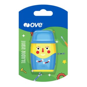 Tajador De Plástico + Borrador Ove Robot Con Depósito Surtido X 1 Und