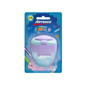 Tajador Doble De Plástico Artesco Mistyc Con Depósito X 1 Und