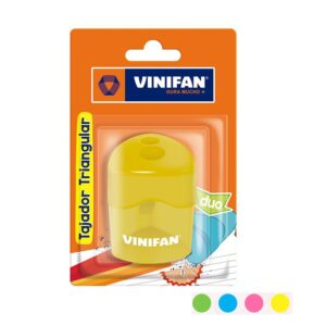 Tajador Doble De Plástico Vinifan Triangular Con Depósito