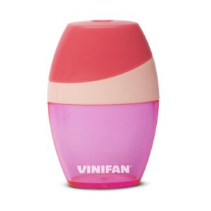 Tajador Simple De Plástico Vinifan Fun Mini Con Depósito Surtido X 1 Und