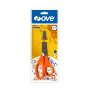 Tijera Ove 5'' Mango Naranja X 1 Und