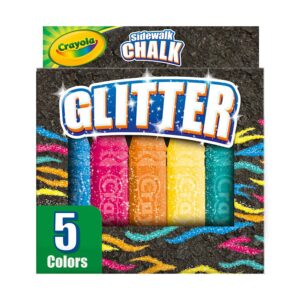 Tizas Jumbo Crayola Glitter Lavable X 5 Und