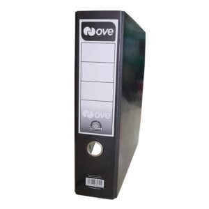 Archivador Plastificado Ove Oficio Negro Con Lomo Ancho