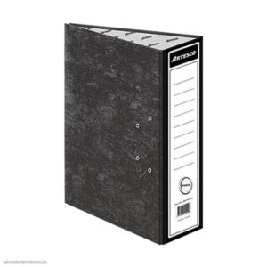 Archivador Cartón Artesco Oficio Lomo Ancho Negro