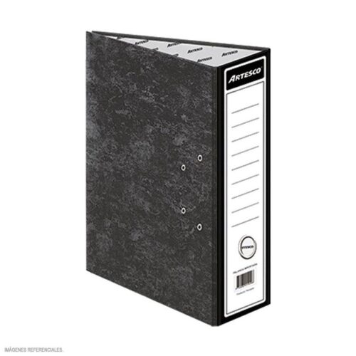 Archivador Cartón Artesco Oficio Lomo Ancho Negro