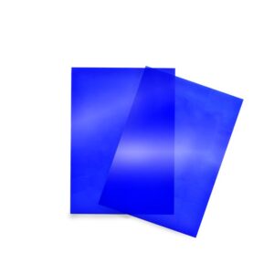 Mica Plastificada Transparente A4 Azul Millenium