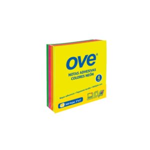Notas Adhesivas Ove 76 X 76 Mm Colores Neón 360 Hojas