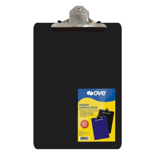 Tablero Acrílico Ove Oficio Negro