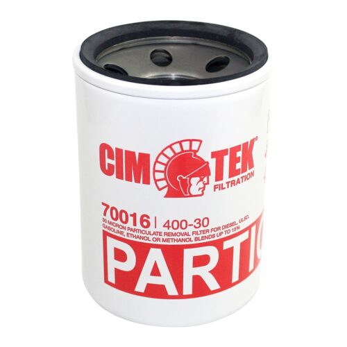 Filtro de partículas para combustibles 1 1/4 pulgadas NPT 30 micrones marca CIM-TEK serie 400-30