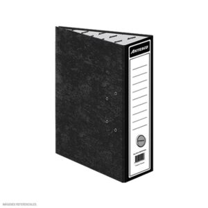 Archivador Plastificado Artesco A4 Lomo Ancho Negro