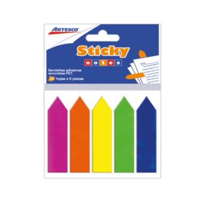 Banderitas Flechas Artesco X25 Hojas 5 Colores