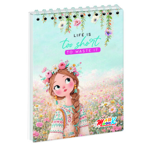 Block Cuadriculado Anillado Markbook A4 100 Hojas Surtido