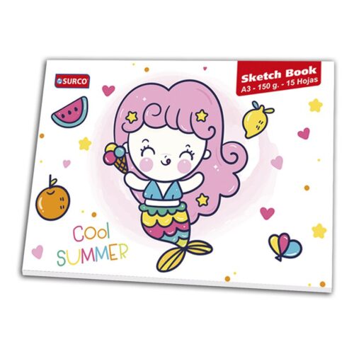 Block De Dibujo Encolado Surco A3 24 Hojas