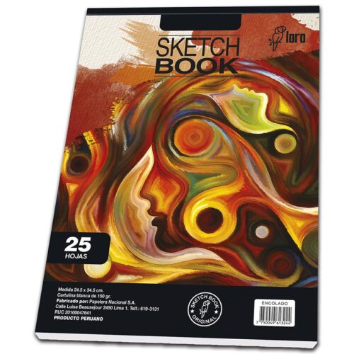 Block De Dibujo Encolado Loro 25 Hojas