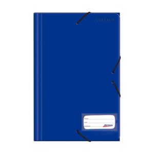Carpeta Plastificado Artesco Oficio Azul Con Liga